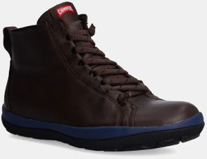 Kožené tenisky Camper Peu Pista GM pánske, hnedá farba, K300287-027