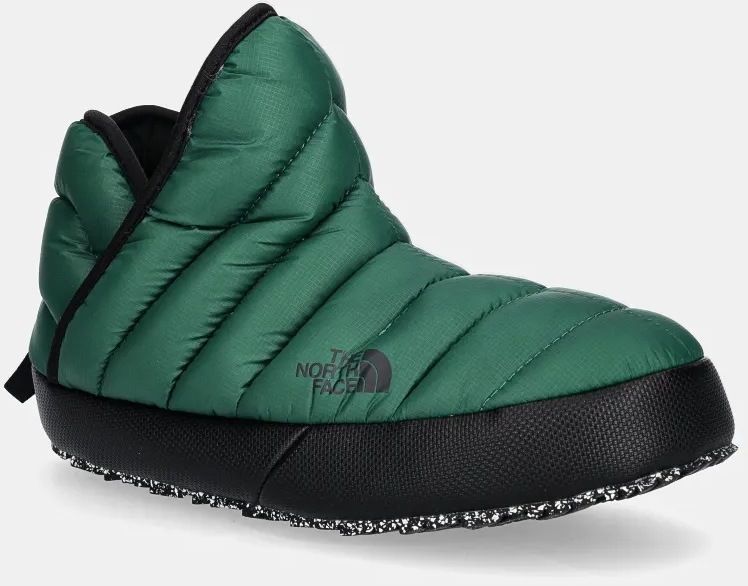 Papuče The North Face Thermoball Traction Bootie zelená farba, NF0A331HS9W1
