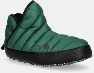 Papuče The North Face Thermoball Traction Bootie zelená farba, NF0A331HS9W1
