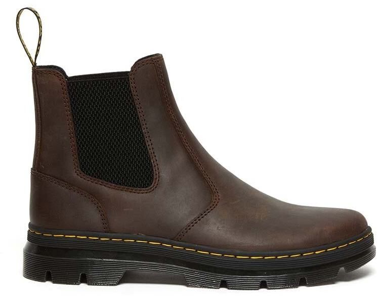 Topánky chelsea Dr. Martens Embury pánske, hnedá farba, DM25978207