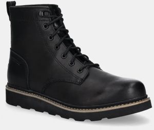 Kožená obuv Sorel SLABTOWN 62 6inch WP pánska, čierna farba, 2078341010