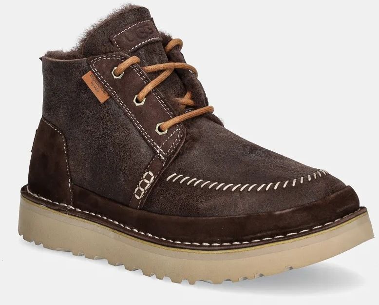 Nubukové topánky UGG Neumel Crafted Regenerate hnedá farba, 1144016-BCDR