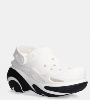 Šľapky Crocs Bubble Crush Clog dámske, biela farba, na platforme, 210061