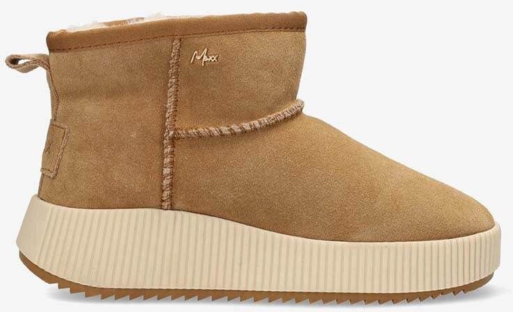 Semišové snehule Mexx PROSPER ORCHID hnedá farba, MICH1004243W