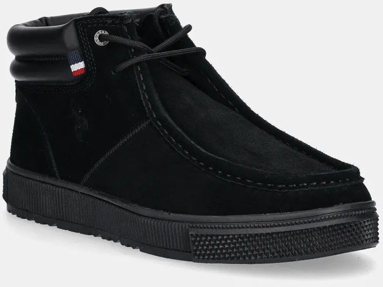 Topánky U.S. Polo Assn. BAYARD pánske, čierna farba, BAYARD003M/DSY2