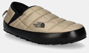 Papuče The North Face Thermoball Traction Mule V béžová farba, NF0A3UZNVJU1