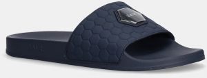 Šľapky BALR. Beach Slide pánske, tmavomodrá farba, B1520.1004
