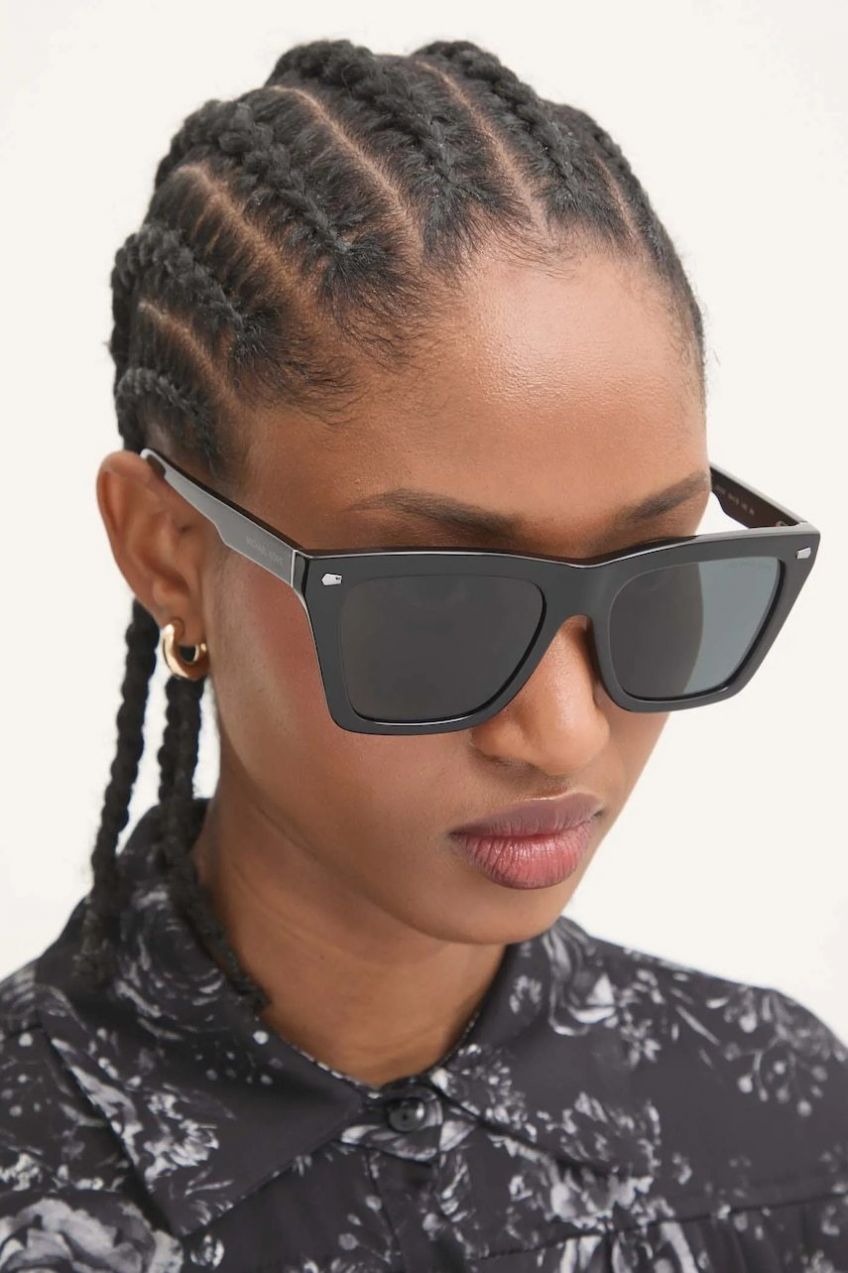 Slnečné okuliare Michael Kors dámske, čierna farba, 0MK2225U