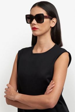 Slnečné okuliare Carolina Herrera dámske, hnedá farba, HER 0258/G/S