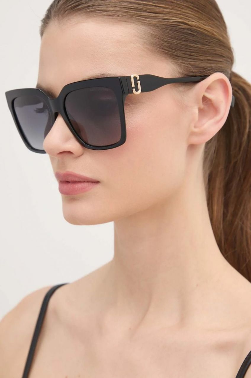 Slnečné okuliare Marc Jacobs dámske, čierna farba, MARC 764/S
