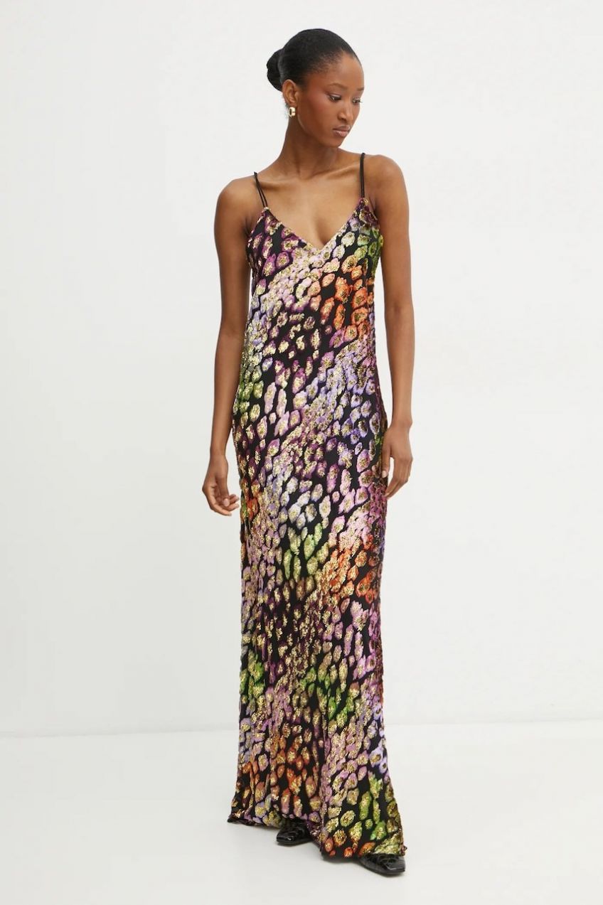 Šaty Forte Forte čierna farba, maxi, rovný strih, 13269_my dress