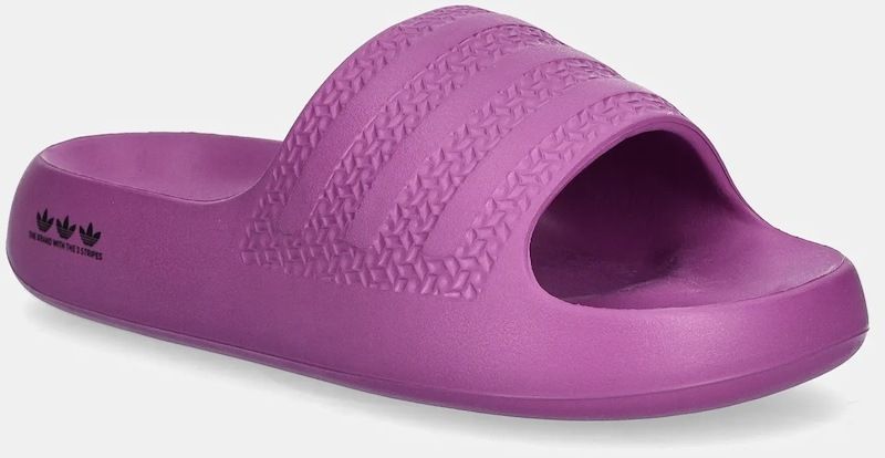 Šľapky adidas Originals Adilette Ayoon dámske, fialová farba, na platforme, IF9454