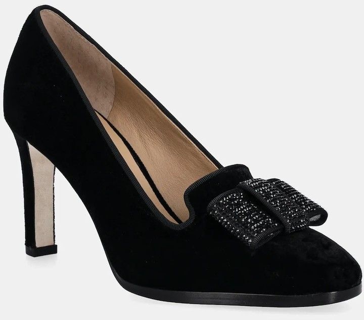 Lodičky Lauren Ralph Lauren Corah čierna farba, 802917408002