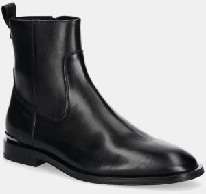 Kožená obuv Karl Lagerfeld ELLIS pánske, čierna farba, KL13254