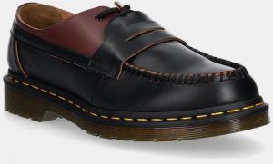 Kožené poltopánky MM6 Maison Margiela MM6 Maison Margiela x Dr. Martens pánske, bordová farba, SH3WR0005.P8031