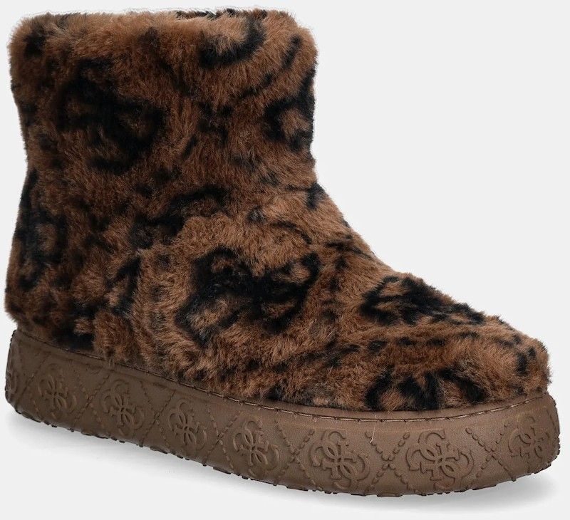 Snehule Guess UNITED hnedá farba, FLFUTD FUR10