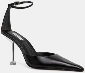 Kožené lodičky Naked Wolfe Valerie čierna farba, Valerie Box Leather Black