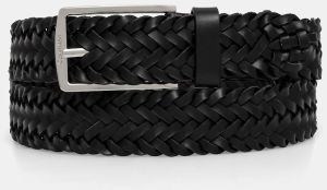 Kožený opasok Calvin Klein pánsky, čierna farba, K50K512655