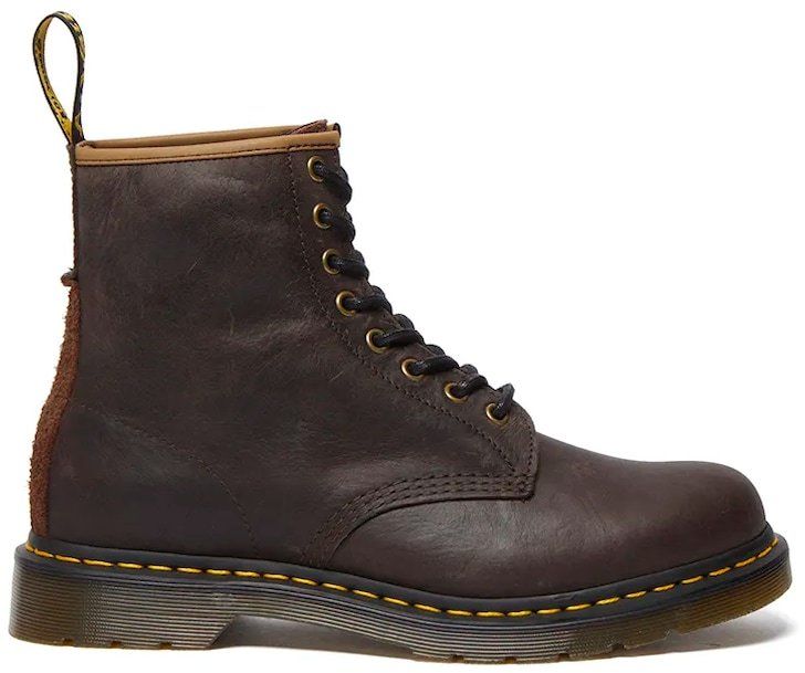 Kožené workery Dr. Martens 1460 pánske, hnedá farba, DM31871201