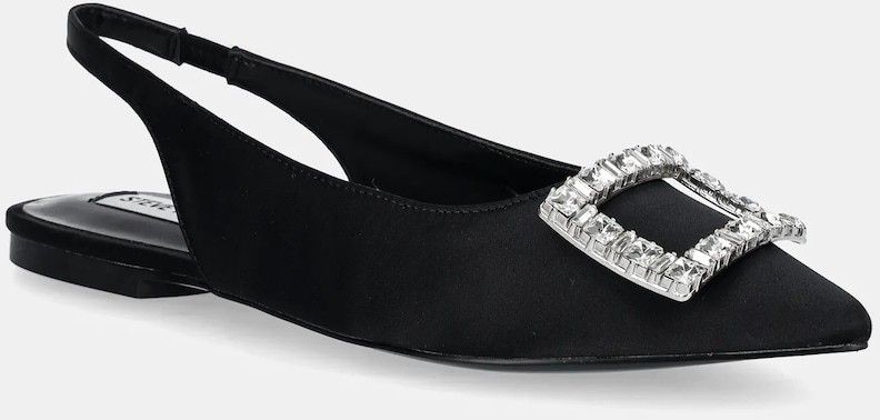 Baleríny Steve Madden Isabell čierna farba, s otvorenou pätou, SM11003374