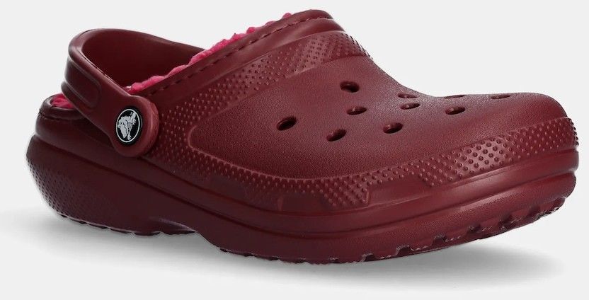 Papuče Crocs Classic Lined Clog červená farba, 203591