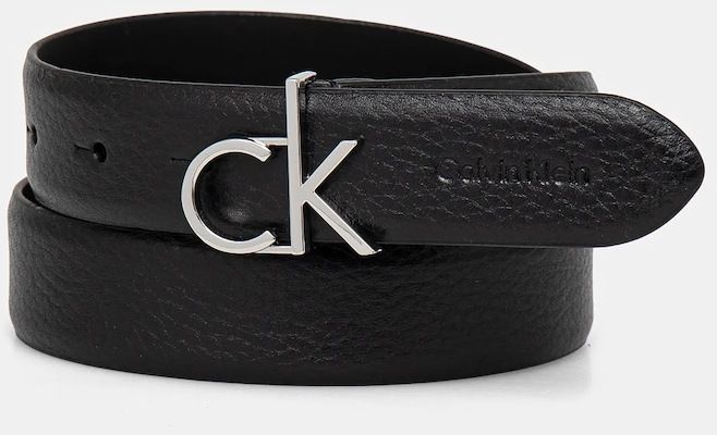 Kožený opasok Calvin Klein dámsky, čierna farba, K60K613073