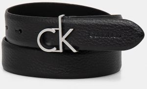 Kožený opasok Calvin Klein dámsky, čierna farba, K60K613073