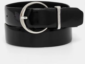 Kožený opasok Calvin Klein dámsky, čierna farba, K60K612862