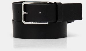 Kožený opasok Calvin Klein pánsky, čierna farba, K50K513016