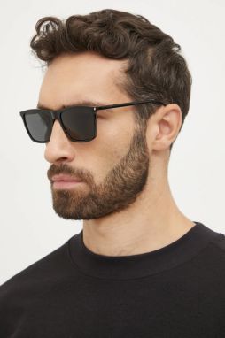Slnečné okuliare Saint Laurent pánske, čierna farba, SL 668