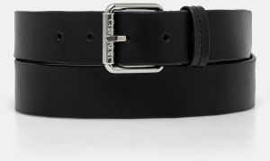 Kožený opasok Calvin Klein pánsky, čierna farba, K50K512650