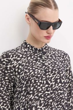 Slnečné okuliare Saint Laurent dámske, čierna farba, SL 740