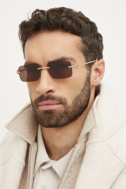 Slnečné okuliare Gucci pánske, zlatá farba, GG1703S