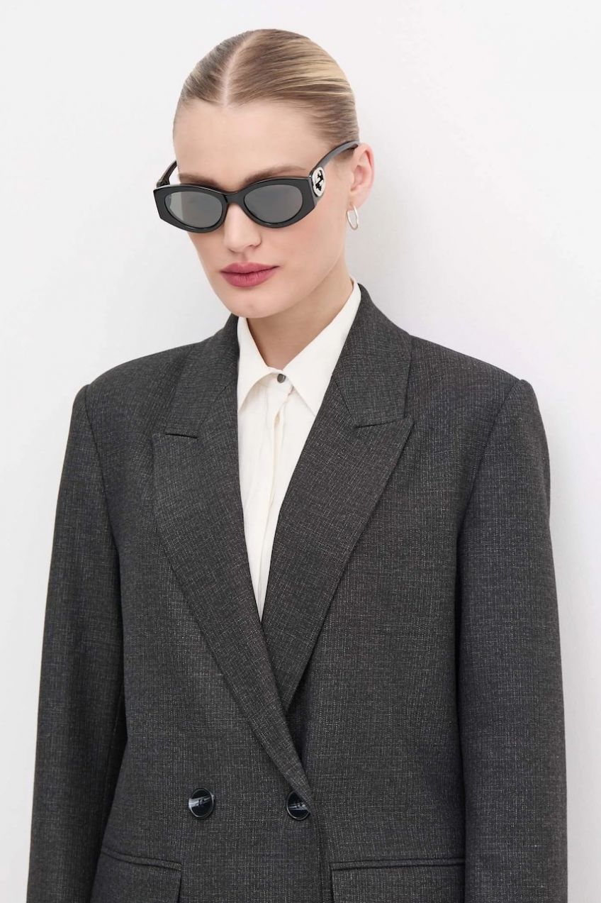 Slnečné okuliare Gucci dámske, čierna farba, GG1691S