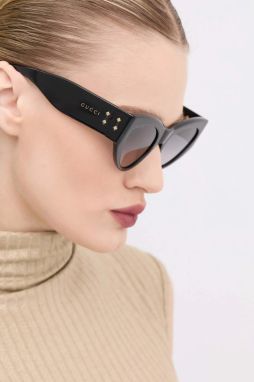 Slnečné okuliare Gucci dámske, čierna farba, GG1704S