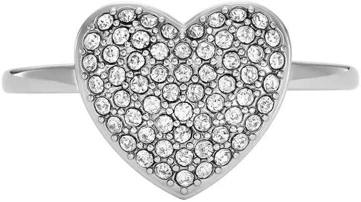 Prsteň Fossil Sadie Glitz Heart JF04677040