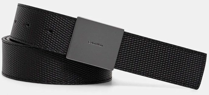Kožený opasok Calvin Klein pánsky, čierna farba, K50K512658