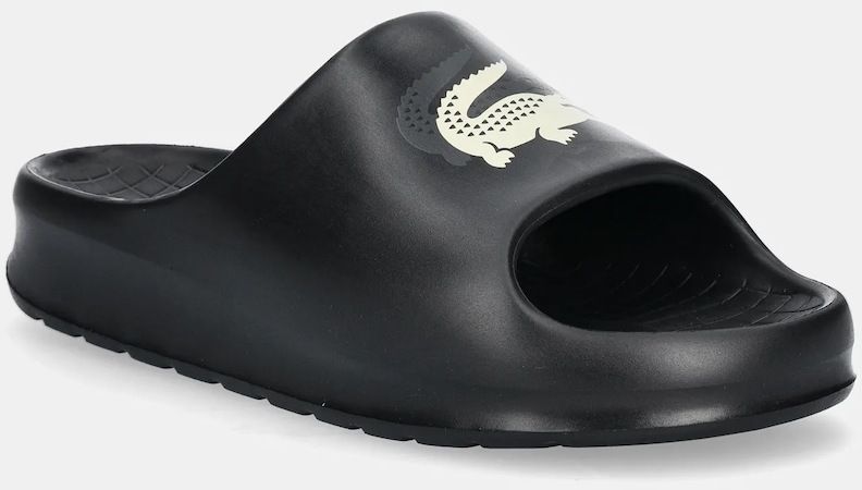 Šľapky Lacoste 45CMA0005 pánske, čierna farba, SERVE SLIDE 2.0 123 1 CMA