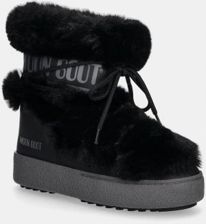 Snehule Moon Boot MB LTRACK FAUX FUR WP čierna farba, 80D2450130 N001
