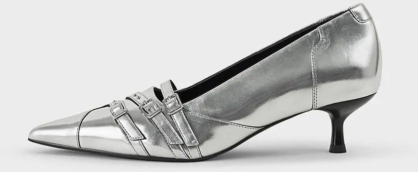 Kožené lodičky Vagabond Shoemakers LYKKE strieborná farba, 5714-183-79