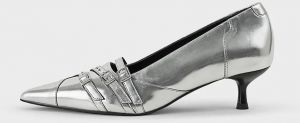 Kožené lodičky Vagabond Shoemakers LYKKE strieborná farba, 5714-183-79