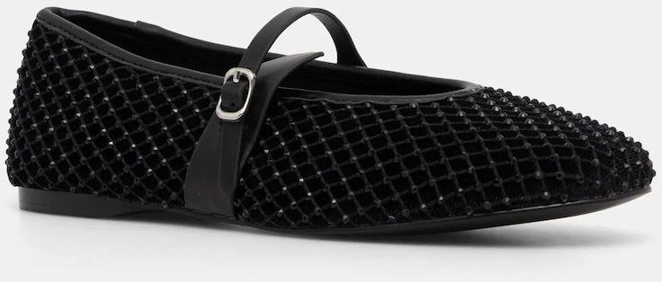 Baleríny Steve Madden Rejoice-R čierna farba, SM11003539