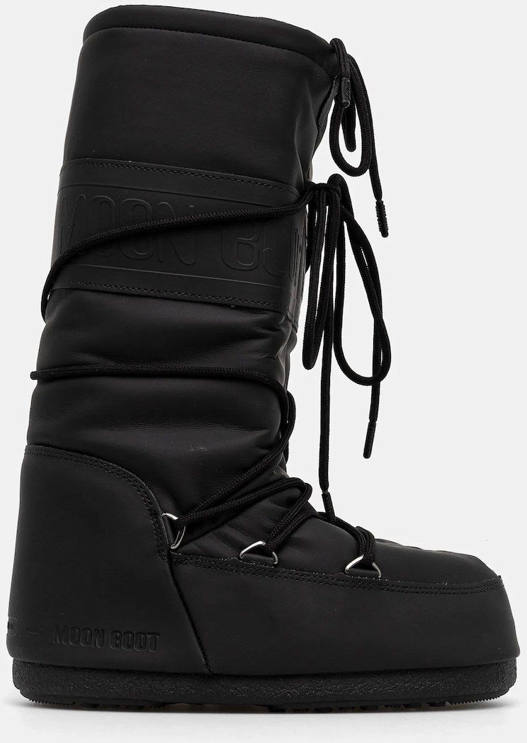 Snehule Moon Boot MB ICON RUBBER čierna farba, 80D1402760 N001