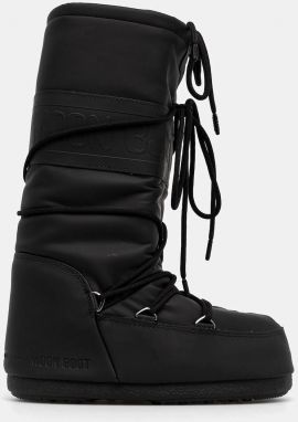 Snehule Moon Boot MB ICON RUBBER čierna farba, 80D1402760 N001