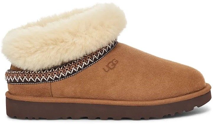 Semišové snehule UGG Classic Mini Crescent hnedá farba, 1158262-CHE