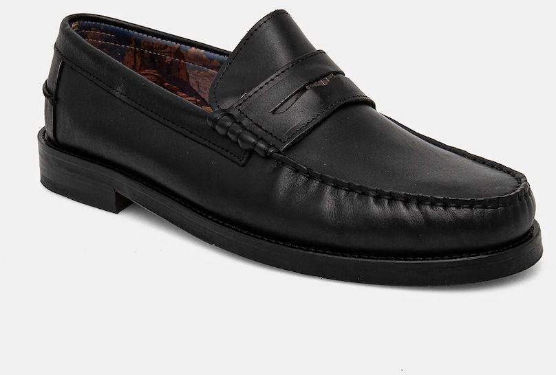 Kožené mokasíny Naked Wolfe Riviera pánske, čierna farba, Riviera Black Leather