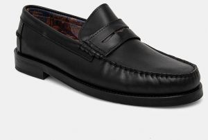 Kožené mokasíny Naked Wolfe Riviera pánske, čierna farba, Riviera Black Leather