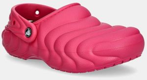 Papuče Crocs Classic Lined Overpuff Clog ružová farba, 210059