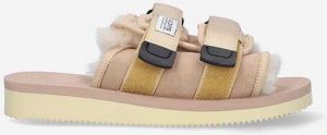 Šlapky Suicoke MOTO.M2AB.BEIGE-BEIGE, dámske, béžová farba
