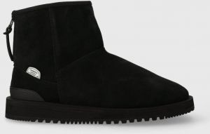 Semišové snehule Suicoke Els-Mwpab pánske, čierna farba